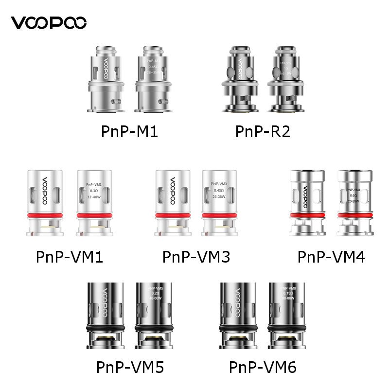 Résistances PnP Voopoo (X5)