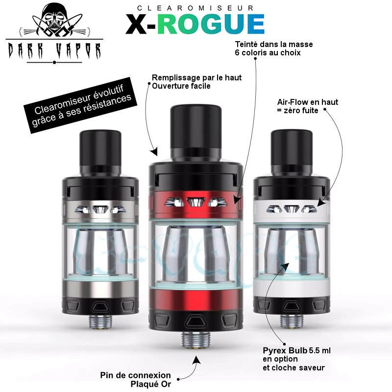 Clearomiseur X Rogue Dark Vapor