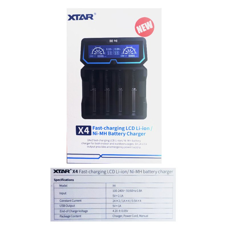 Chargeur X4 (Extended Version) - XTAR