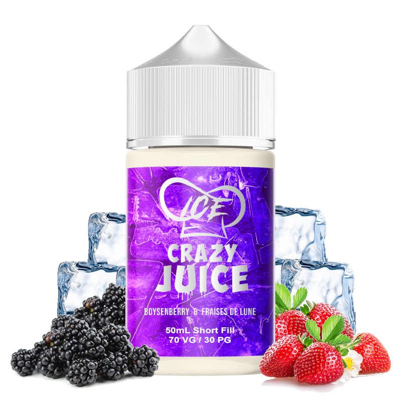 Boysenberry & Fraises de Lune - Ice Crazy Juice - 50 ml