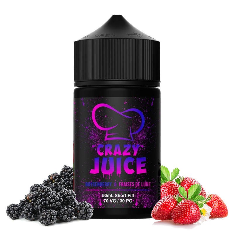 Boysenberry & Fraises de Lune - Crazy Juice - 50 ml